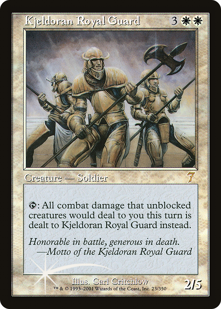 Kjeldoran Royal Guard (7ED-023) [7th Edition] Foil MTG Single Wizards of the Coast