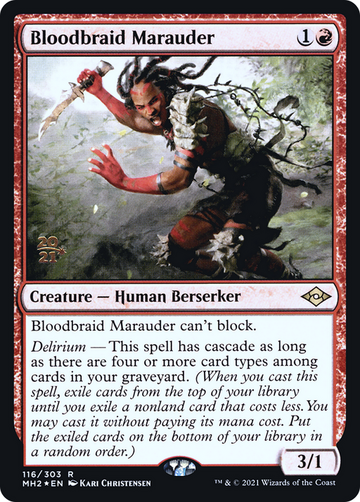 Bloodbraid Marauder (PRE-116) [Modern Horizons 2 Promos] Foil MTG Single Wizards of the Coast