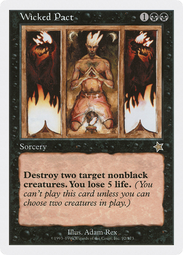 Wicked Pact (S99-092) [Misc] Starter 1999 MTG Single Wizards of the Coast