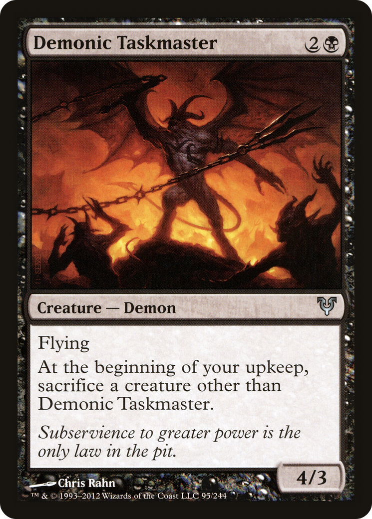 Demonic Taskmaster (AVR-095) [Avacyn Restored] MTG Single Wizards of the Coast