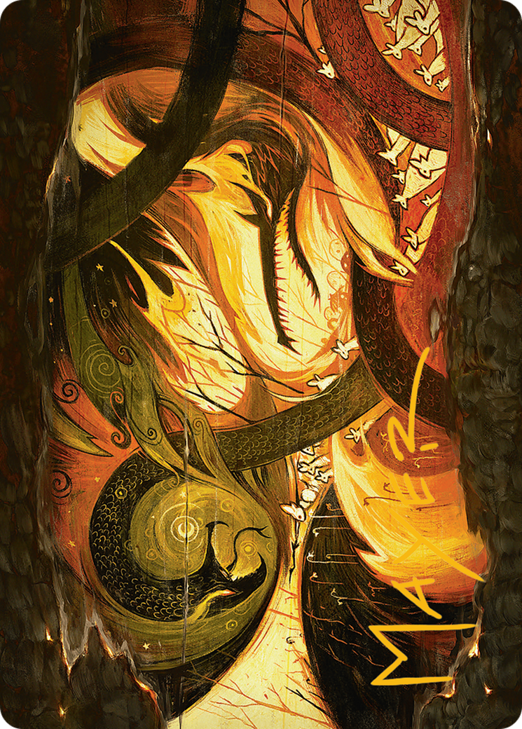 Season of Loss Art Card (Gold-Stamped Signature) [Art Series] Bloomburrow MTG Single Magic: The Gathering