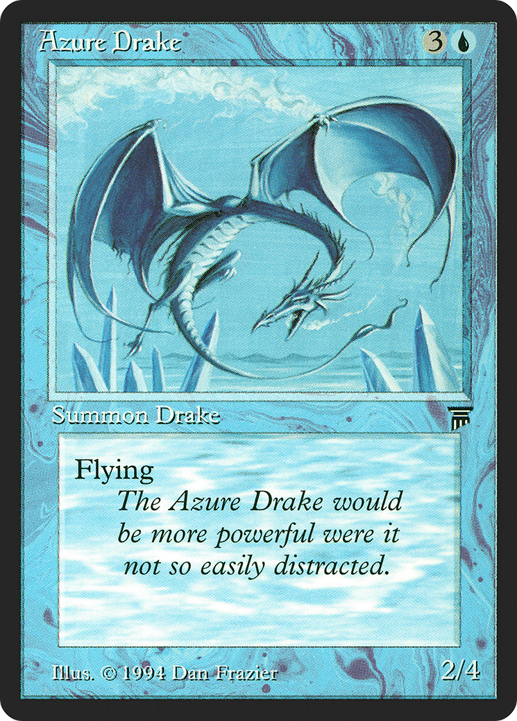 Azure Drake (LEG-) [Oldschool] Legends MTG Single Wizards of the Coast