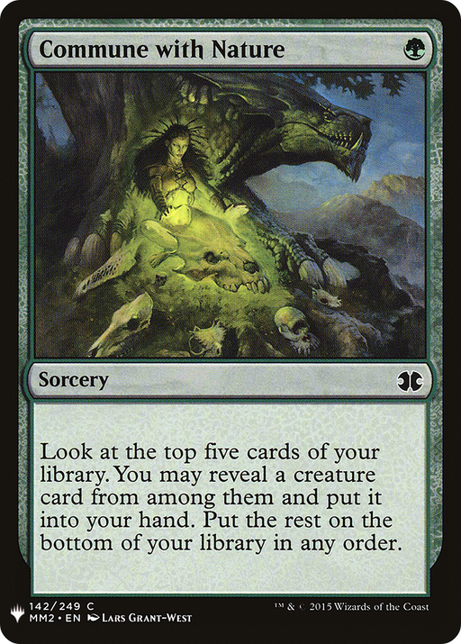 Commune with Nature (LIST-MM2-142) [Mystery Booster] The List MTG Single Wizards of the Coast
