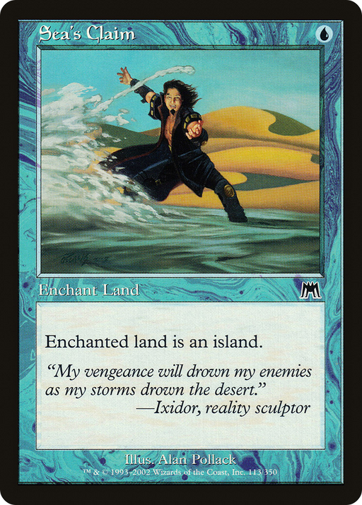 Sea's Claim (ONS-113) [Onslaught] MTG Single Wizards of the Coast