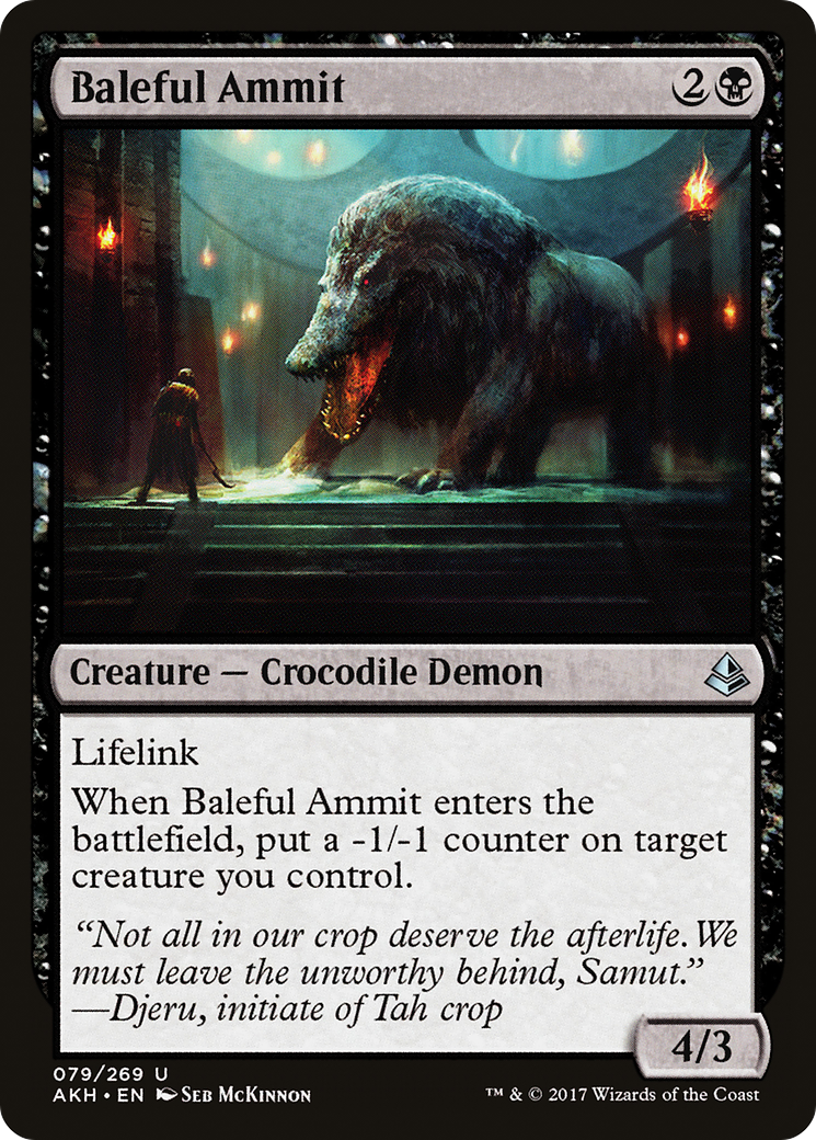 Baleful Ammit (AKH-079) [Amonkhet] Foil MTG Single Wizards of the Coast