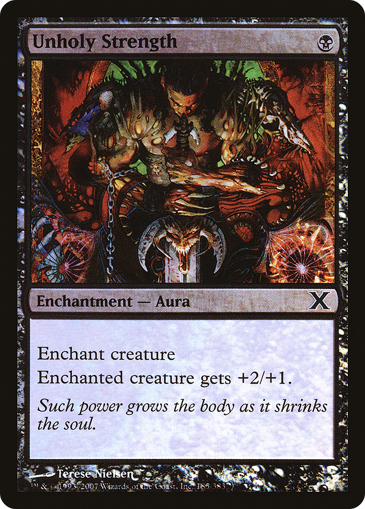 Unholy Strength (10E-185★) [Tenth Edition] Foil MTG Single Wizards of the Coast