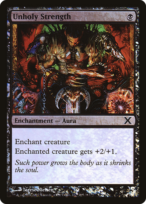 Unholy Strength (10E-185★) [Tenth Edition] Foil MTG Single Wizards of the Coast