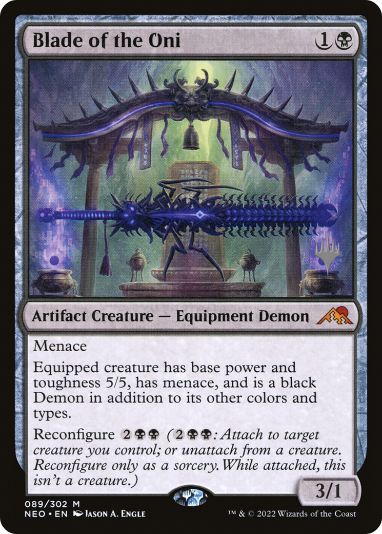 Blade of the Oni (PPNEO-089) [Kamigawa: Neon Dynasty Promos] Foil MTG Single Wizards of the Coast