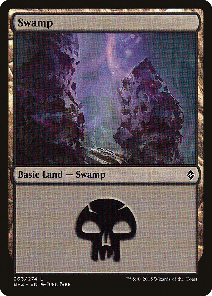 Swamp (263) (BFZ-263) [Battle for Zendikar] MTG Single Wizards of the Coast