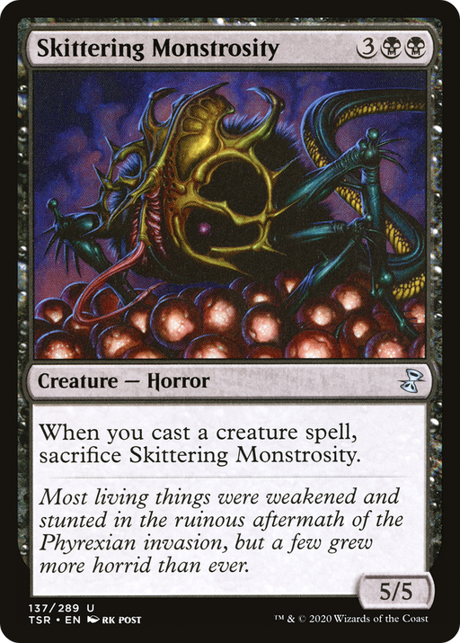 Skittering Monstrosity (TSR-137) [Time Spiral Remastered] Foil MTG Single Wizards of the Coast