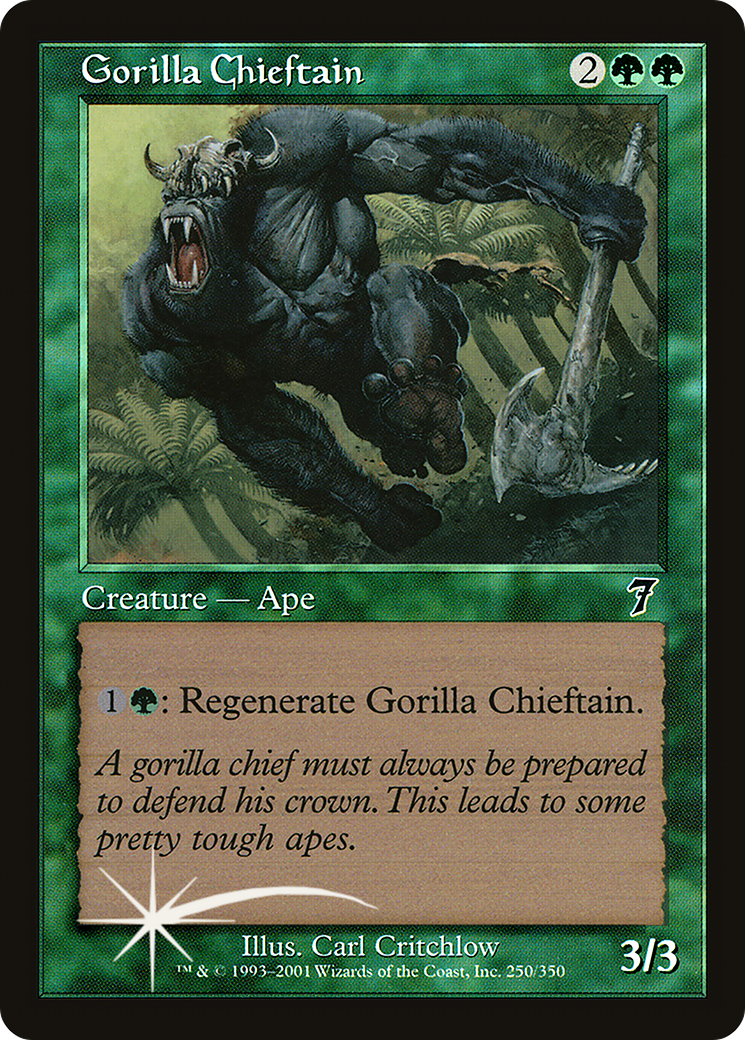 Gorilla Chieftain (7ED-250) [7th Edition] MTG Single Wizards of the Coast