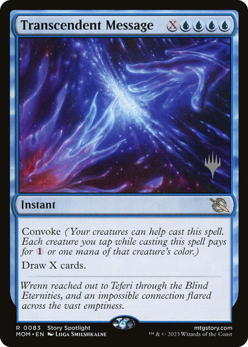 Transcendent Message (PPMOM-083) [March of the Machine Promos] MTG Single Wizards of the Coast