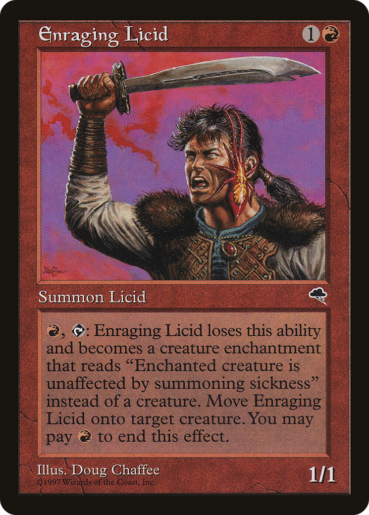 Enraging Licid (TMP-171) [Tempest] MTG Single Wizards of the Coast