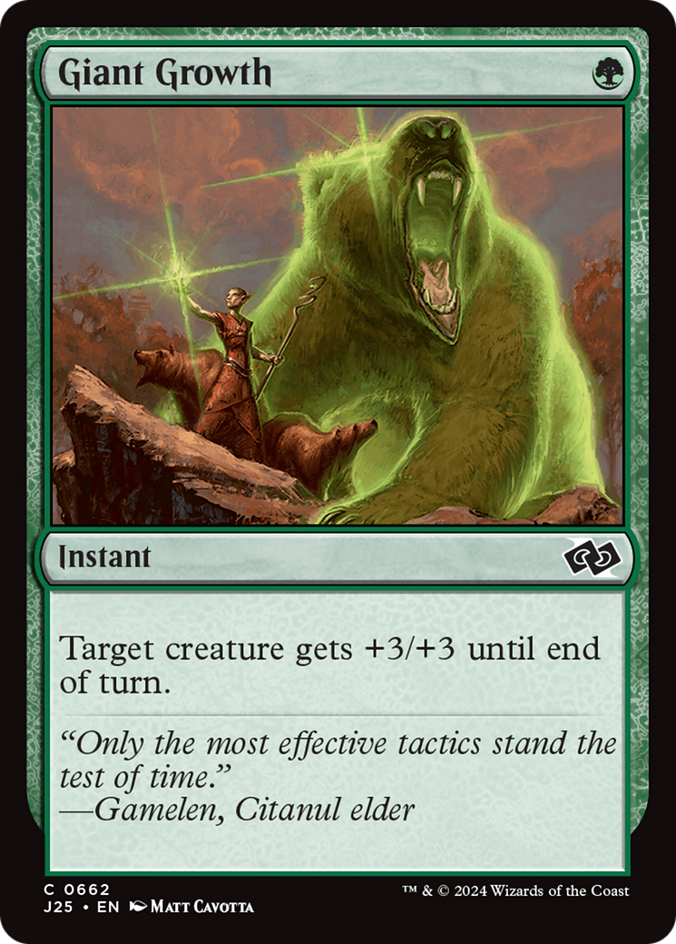 Giant Growth (J25-662) [Foundations Jumpstart] Foil MTG Single Wizards of the Coast