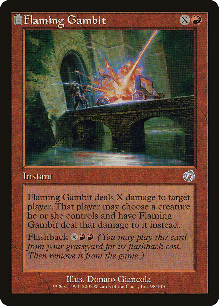 Flaming Gambit (TOR-098) [Torment] MTG Single Wizards of the Coast