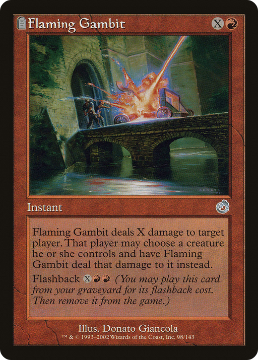 Flaming Gambit (TOR-098) [Torment] MTG Single Wizards of the Coast