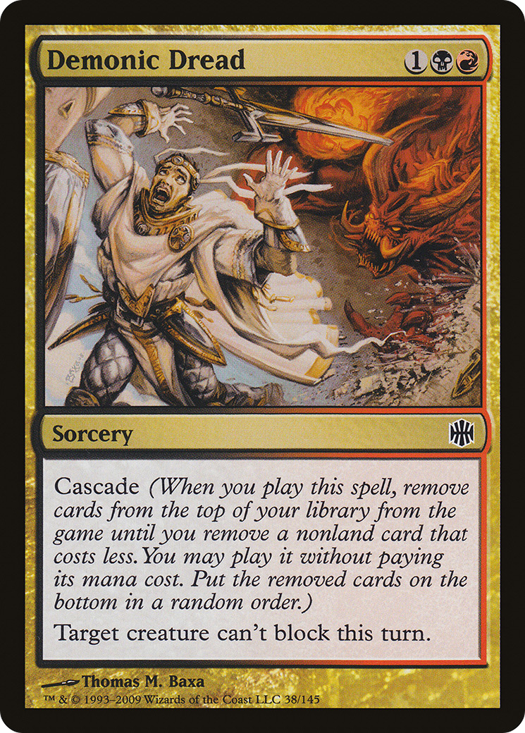 Demonic Dread (ARB-038) [Alara Reborn] Foil MTG Single Wizards of the Coast