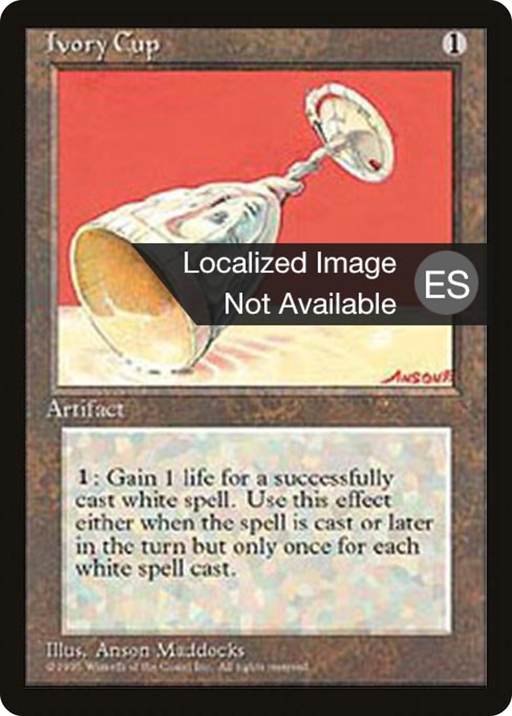 Ivory Cup (4BB-327) [Fourth Edition Foreign Black Border] MTG Single Wizards of the Coast