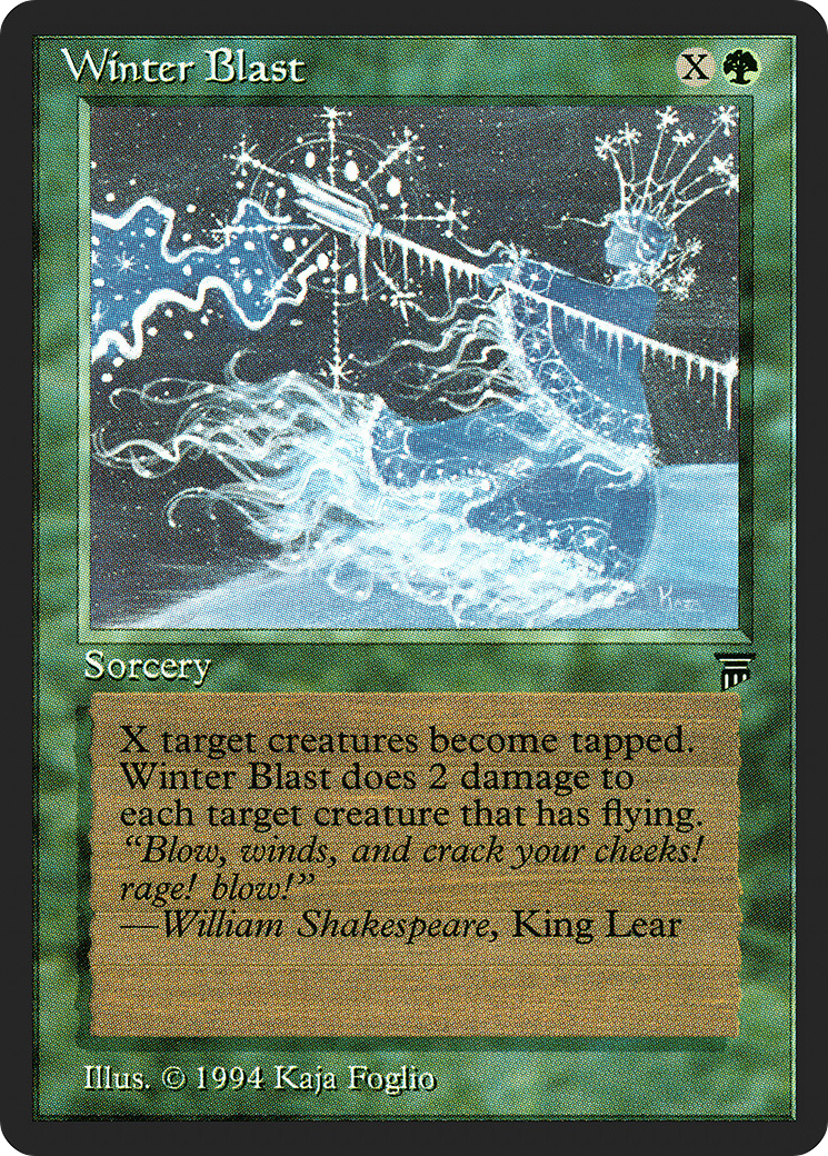 Winter Blast (LEG-) [Oldschool] Legends MTG Single Wizards of the Coast