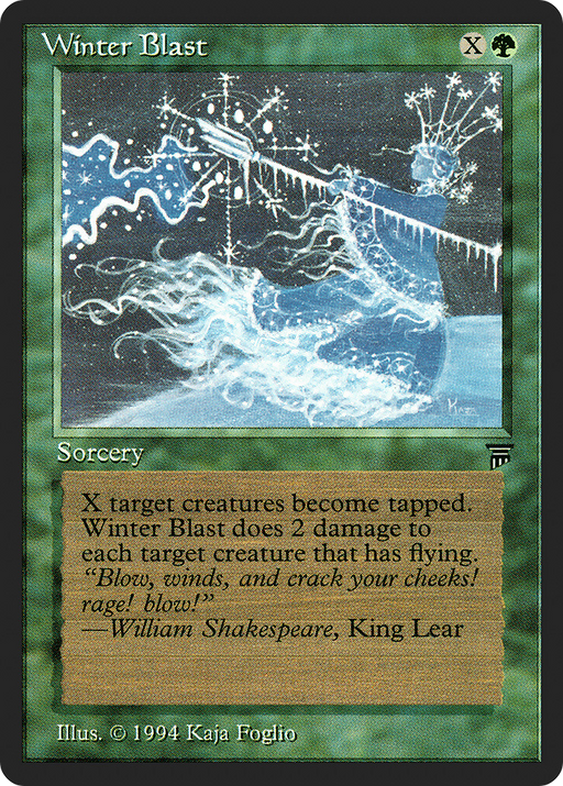 Winter Blast (LEG-) [Oldschool] Legends MTG Single Wizards of the Coast