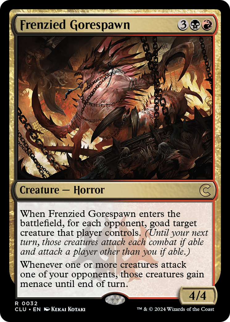 Frenzied Gorespawn (CLU-032) [Ravnica: Clue Edition] MTG Single Wizards of the Coast