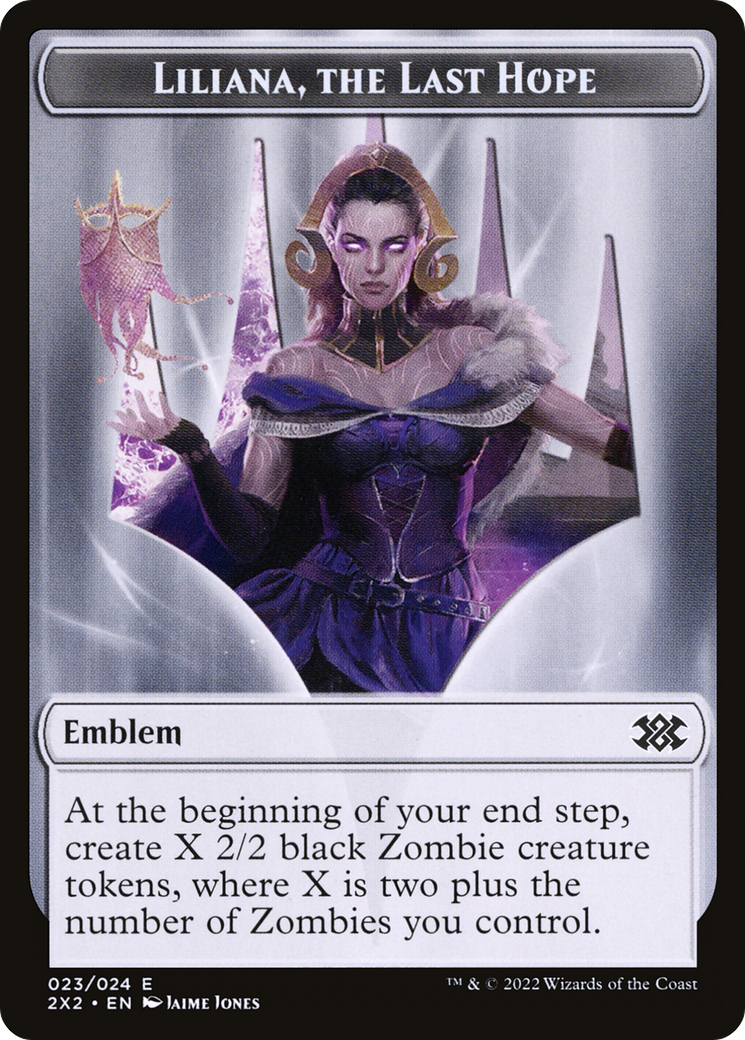 Liliana, the Last Hope Emblem (T2X2-023) [Tokens] Double Masters 2022 Tokens MTG Single Wizards of the Coast
