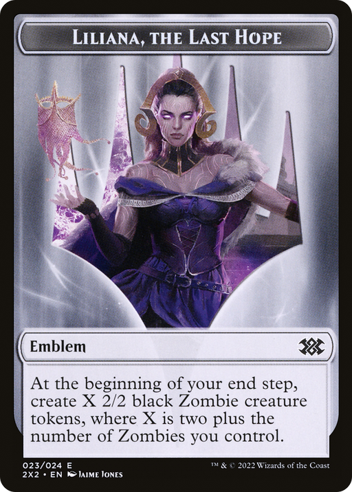 Liliana, the Last Hope Emblem (T2X2-023) [Tokens] Double Masters 2022 Tokens MTG Single Wizards of the Coast