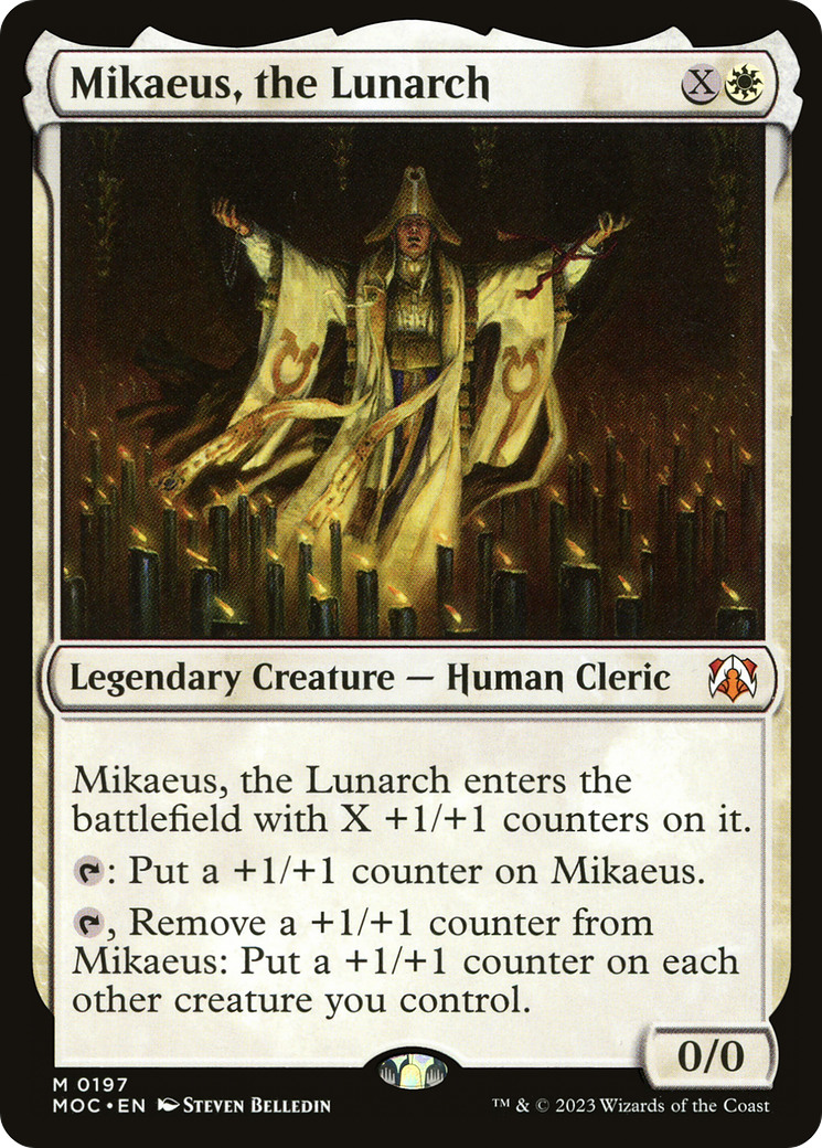 Mikaeus, the Lunarch (MOC-197) [March of the Machine Commander] MTG Single Wizards of the Coast