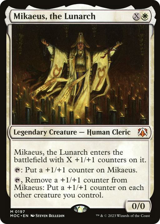Mikaeus, the Lunarch (MOC-197) [March of the Machine Commander] MTG Single Wizards of the Coast