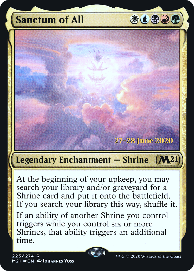 Sanctum of All (PRE-225) [Core Set 2021 Promos] Foil MTG Single Wizards of the Coast
