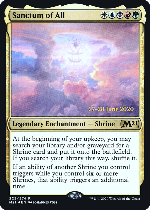 Sanctum of All (PRE-225) [Core Set 2021 Promos] Foil MTG Single Wizards of the Coast