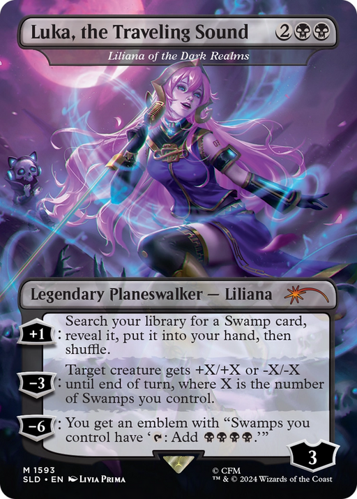 Luka, the Traveling Sound - Liliana of the Dark Realms (SLD-1593) [Secret Lair] Drop (Borderless) MTG Single Wizards of the Coast