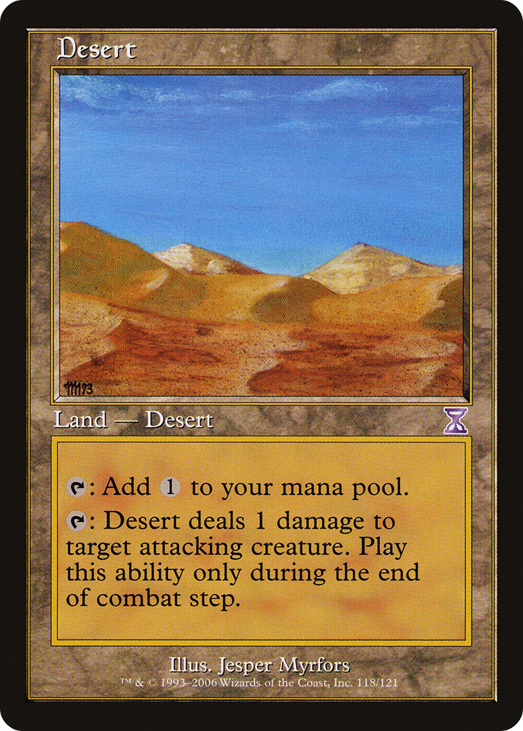 Desert (TSB-118) [Time Spiral Timeshifted] Foil MTG Single Wizards of the Coast