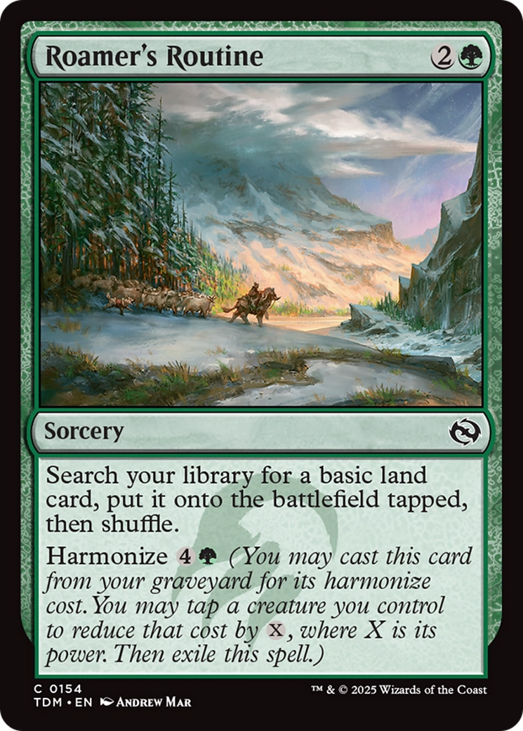 Roamer's Routine (TDM-154) [Tarkir: Dragonstorm] MTG Single Wizards of the Coast