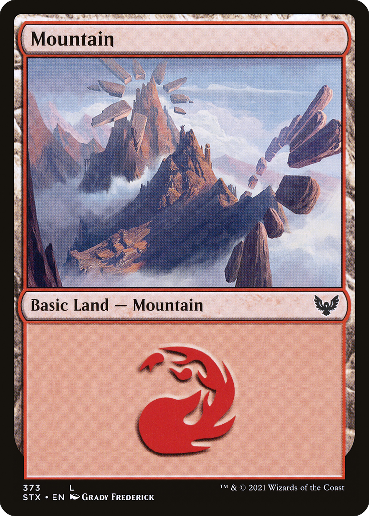 Mountain (STX-373) [Strixhaven: School of Mages] Foil MTG Single Wizards of the Coast