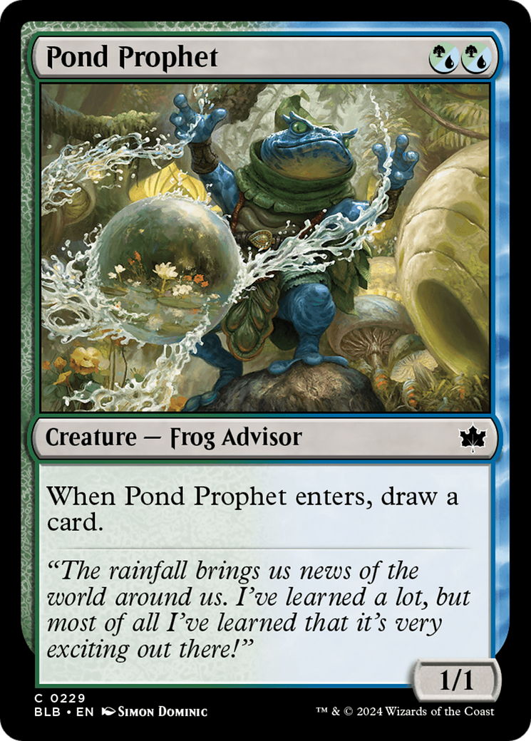 Pond Prophet (BLB-229) [Bloomburrow] Foil MTG Single Wizards of the Coast