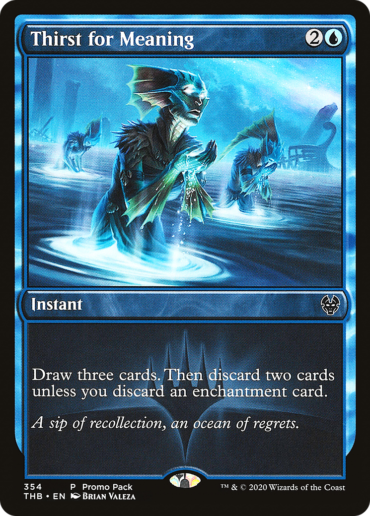 Thirst for Meaning (PPTHB-354) [Theros Beyond Death] Foil MTG Single Wizards of the Coast
