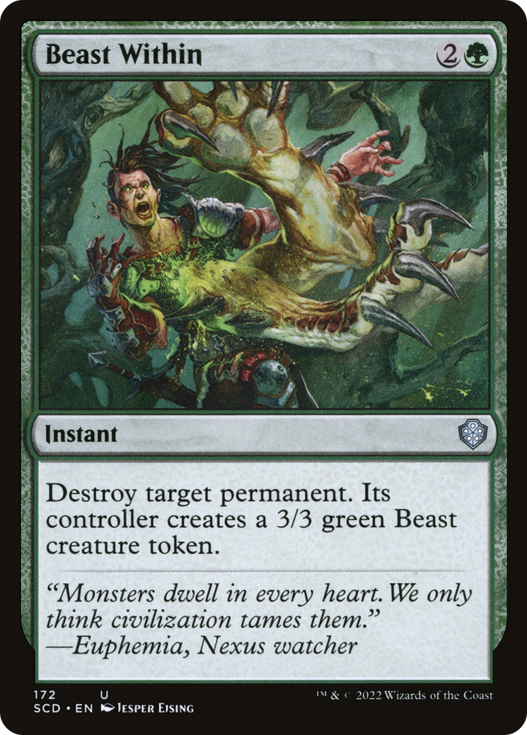 Beast Within (SCD-172) [Starter Commander Decks] MTG Single Wizards of the Coast