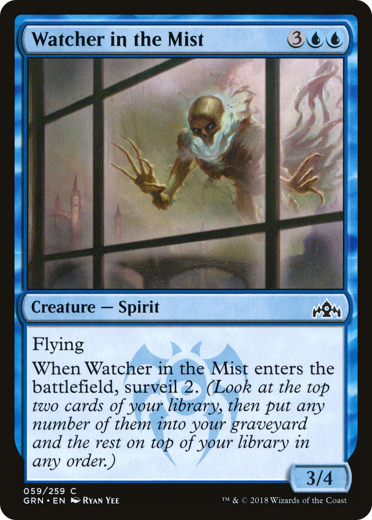Watcher in the Mist (GRN-059) [Guilds of Ravnica] Foil MTG Single Wizards of the Coast