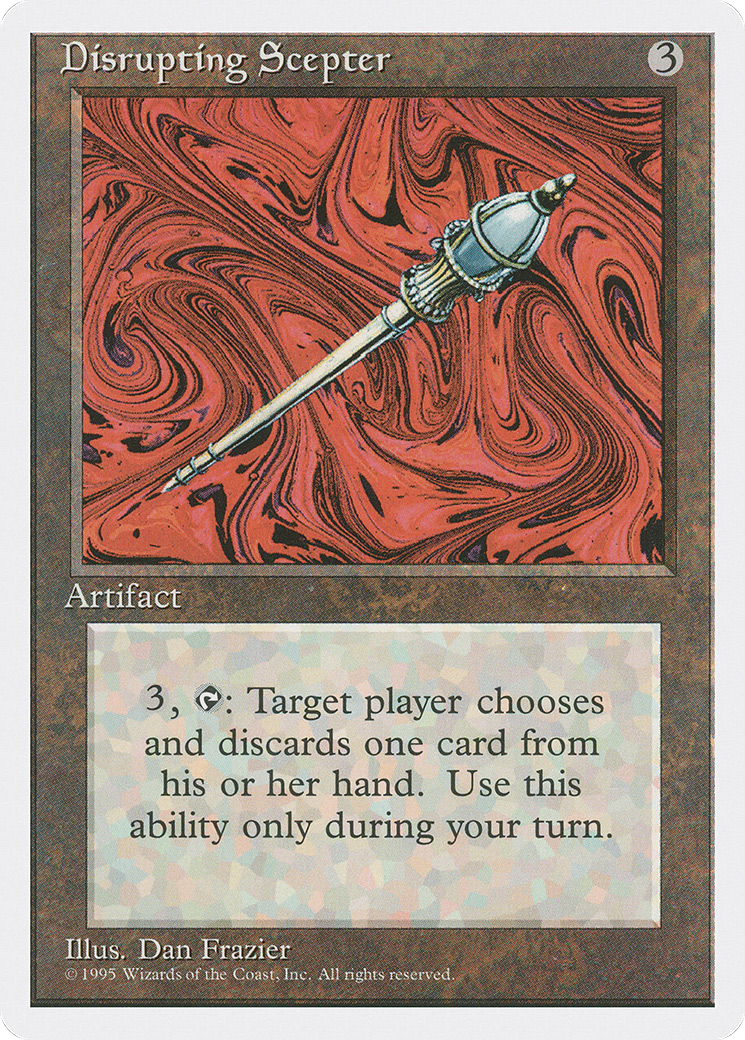 Disrupting Scepter (4ED-316) [Fourth Edition] MTG Single Wizards of the Coast
