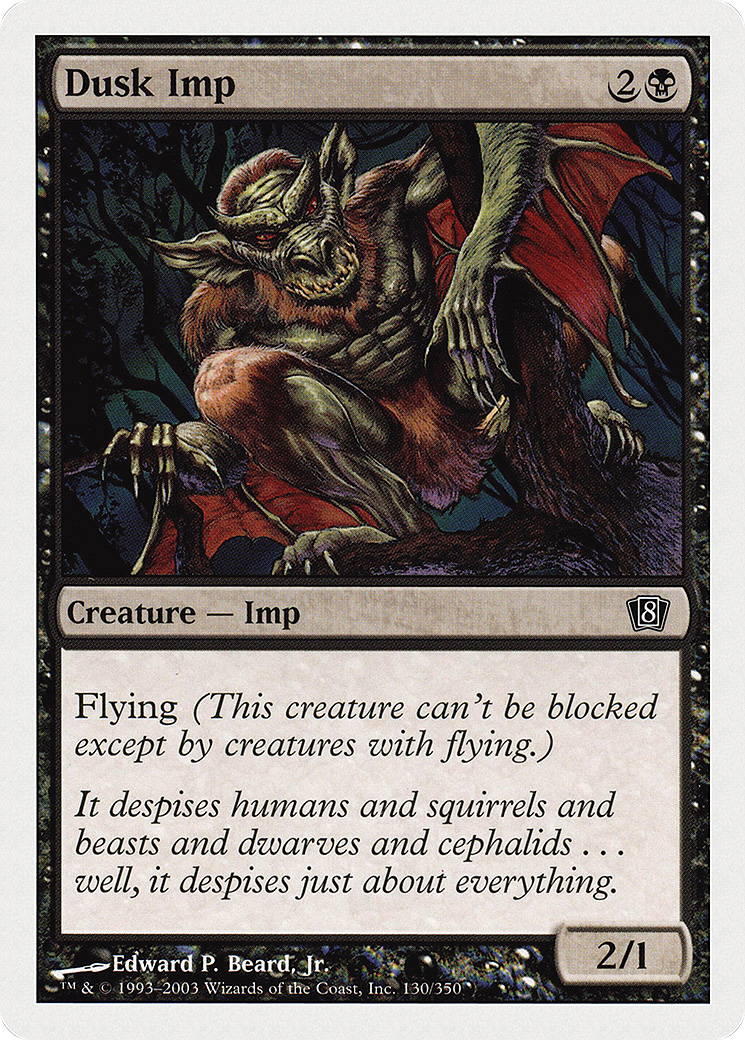 Dusk Imp (8ED-130) [8th Edition] Foil MTG Single Wizards of the Coast