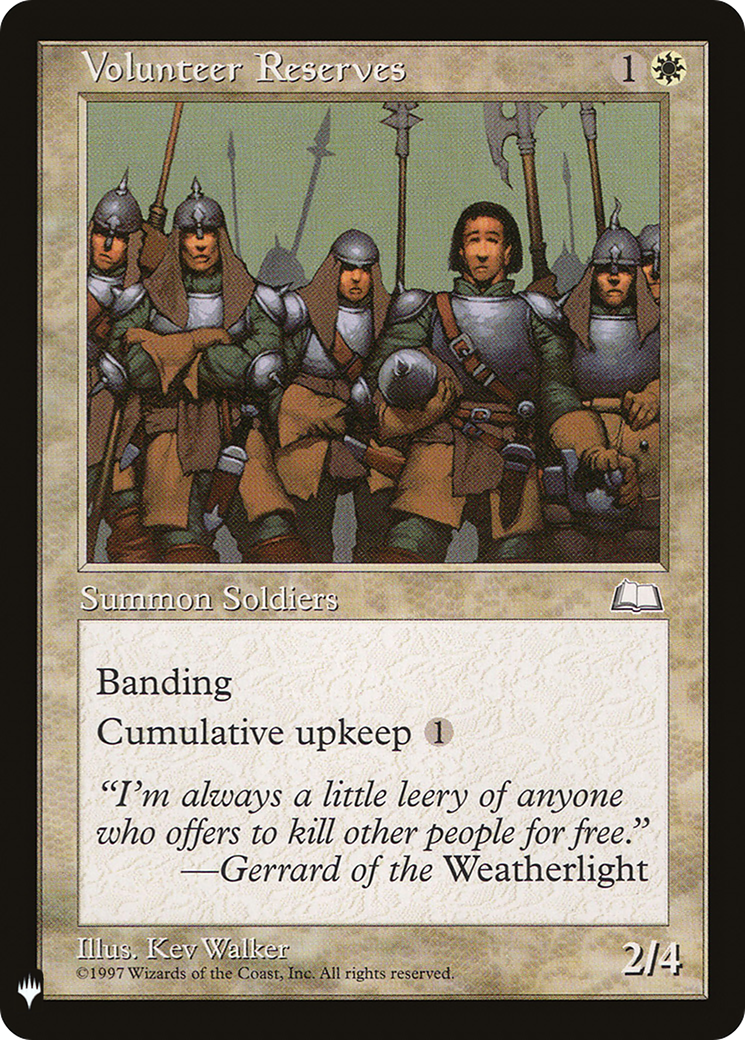 Volunteer Reserves (LIST-WTH-29) [Mystery Booster] The List MTG Single Wizards of the Coast