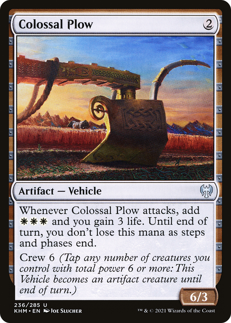 Colossal Plow (KHM-236) [Kaldheim] MTG Single Wizards of the Coast