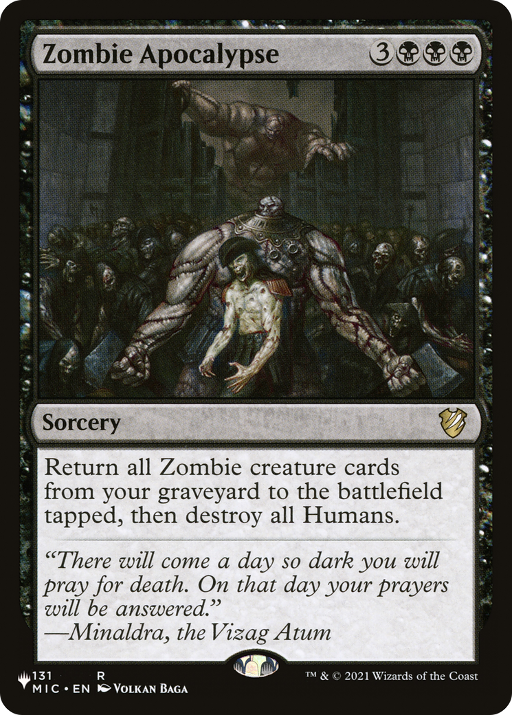 Zombie Apocalypse (LIST-131/038) [Mystery Booster] The List MTG Single Wizards of the Coast