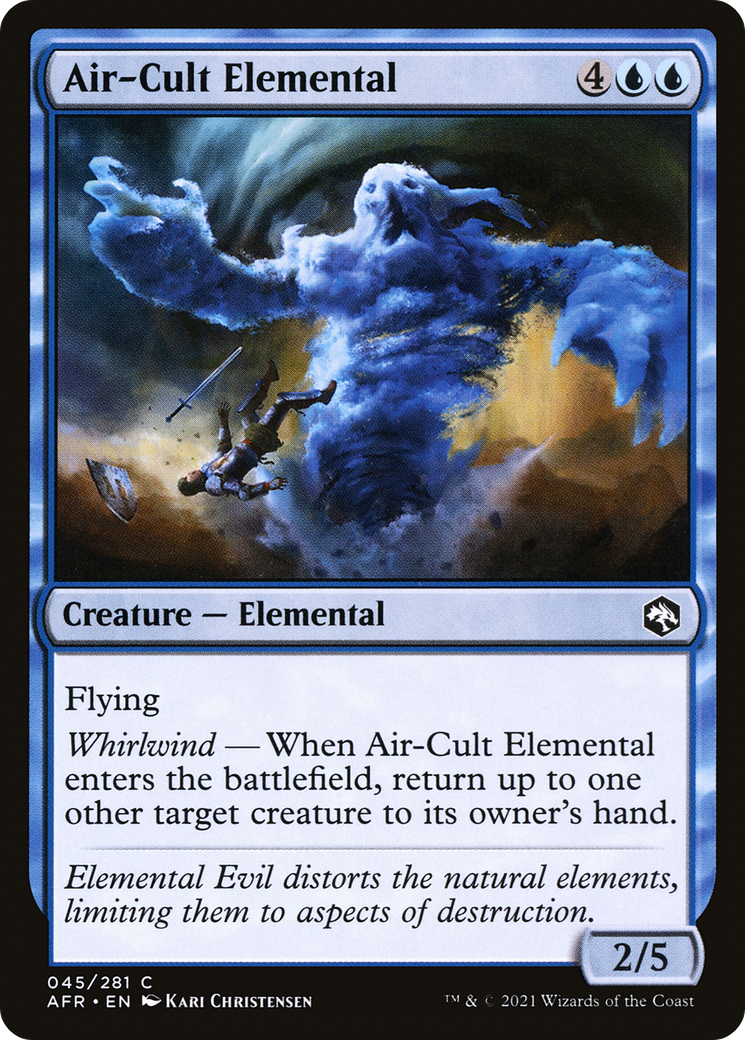 Air-Cult Elemental (AFR-045) [Adventures in the Forgotten Realms] MTG Single Wizards of the Coast