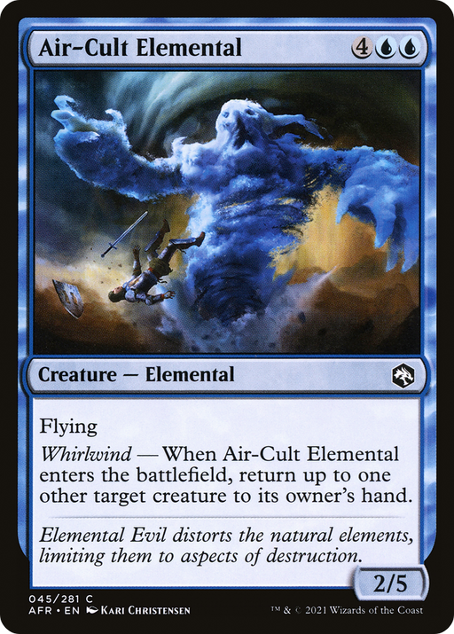 Air-Cult Elemental (AFR-045) [Adventures in the Forgotten Realms] MTG Single Wizards of the Coast