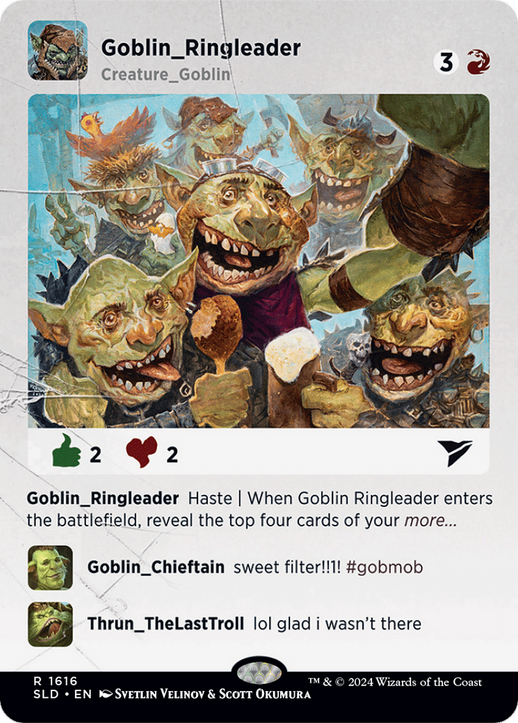 Goblin Ringleader (SLD-1616) [Secret Lair] Drop (Borderless) MTG Single Wizards of the Coast
