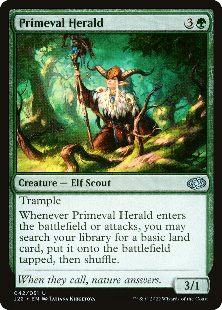 Primeval Herald (J22-042) [Jumpstart 2022] MTG Single Wizards of the Coast