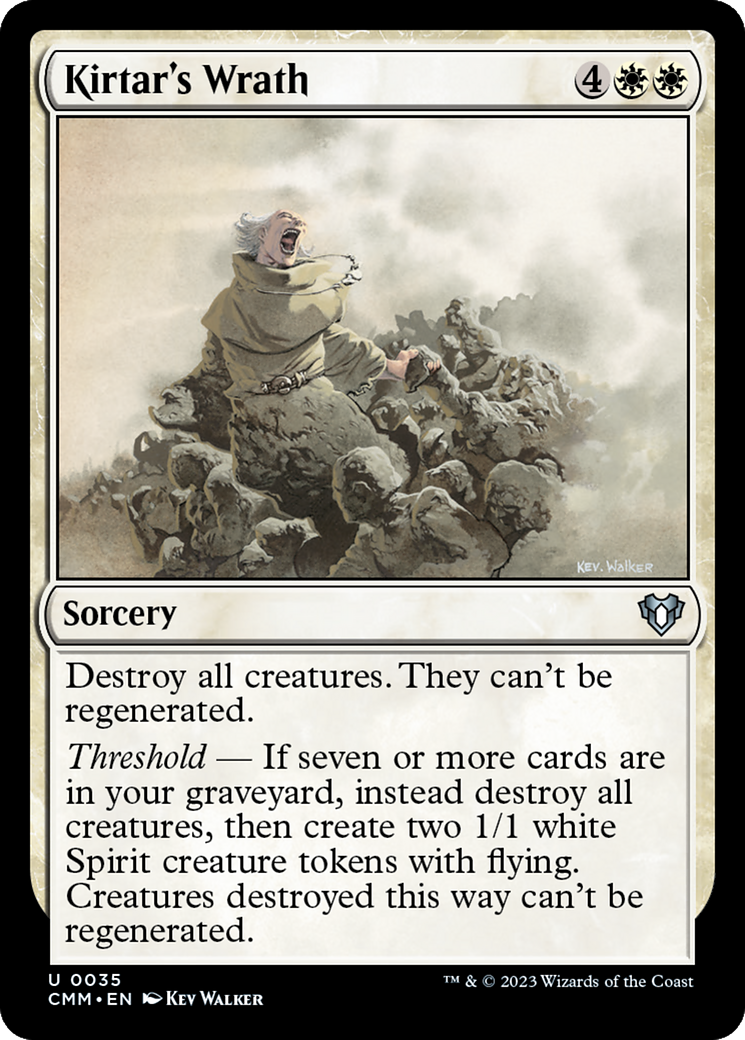 Kirtar's Wrath (CMM-035) [Commander Masters] Foil MTG Single Wizards of the Coast