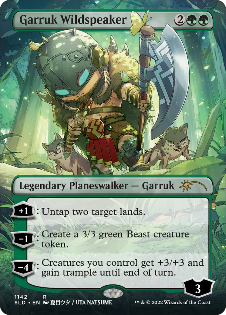 Garruk Wildspeaker (SLD-1142) [Secret Lair] Drop (Borderless) MTG Single Wizards of the Coast